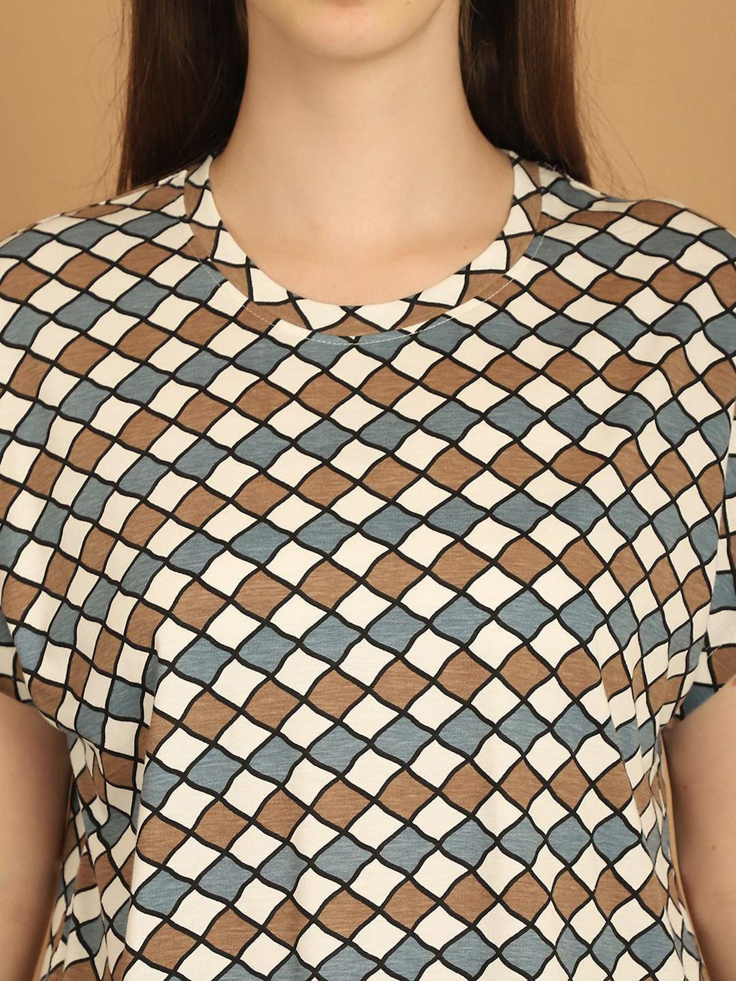 Kanvin Multicolored Cotton Printed Top Shorts Set