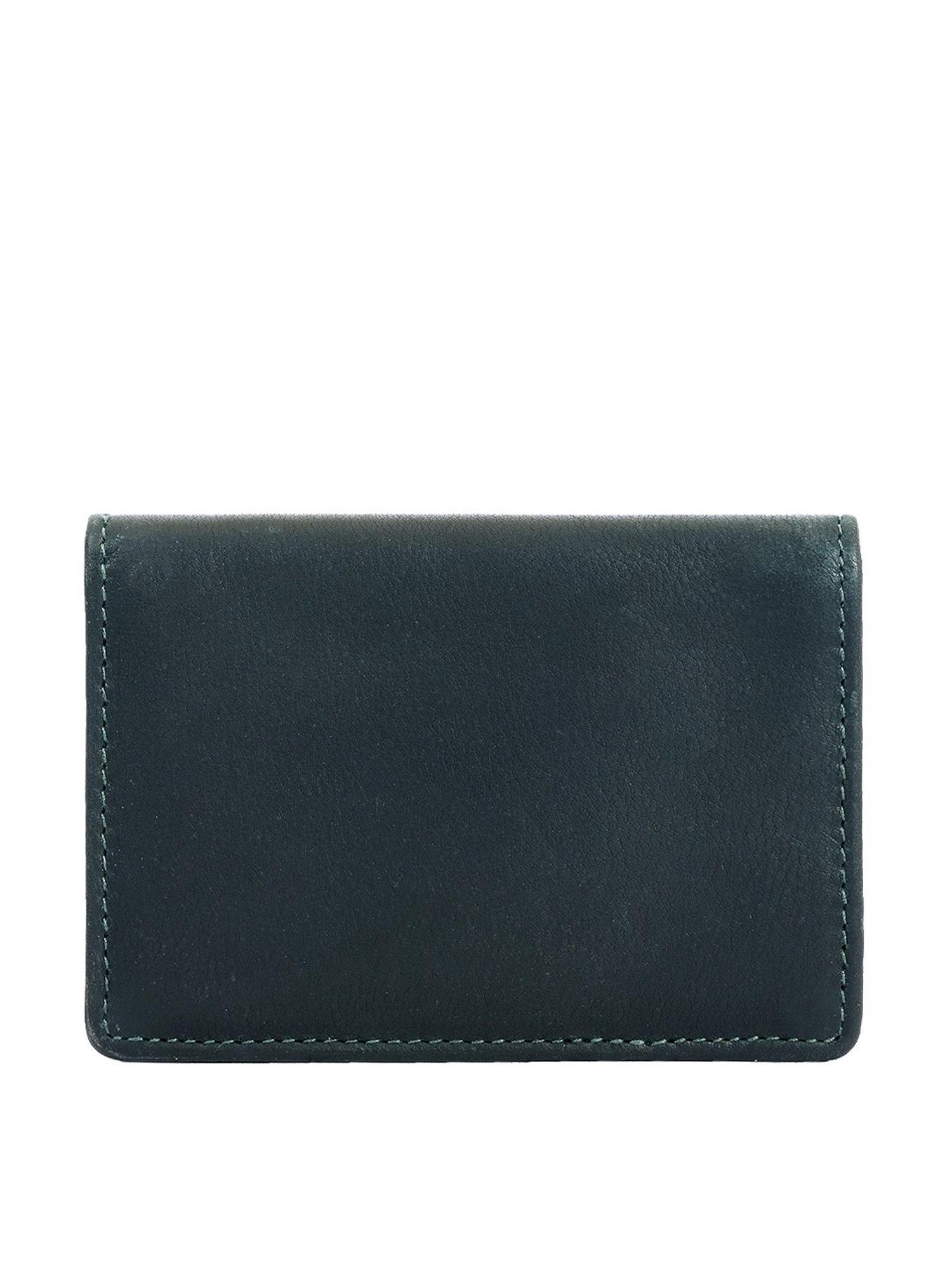 Eske Green Formal Leather Coin & Card Case for Men