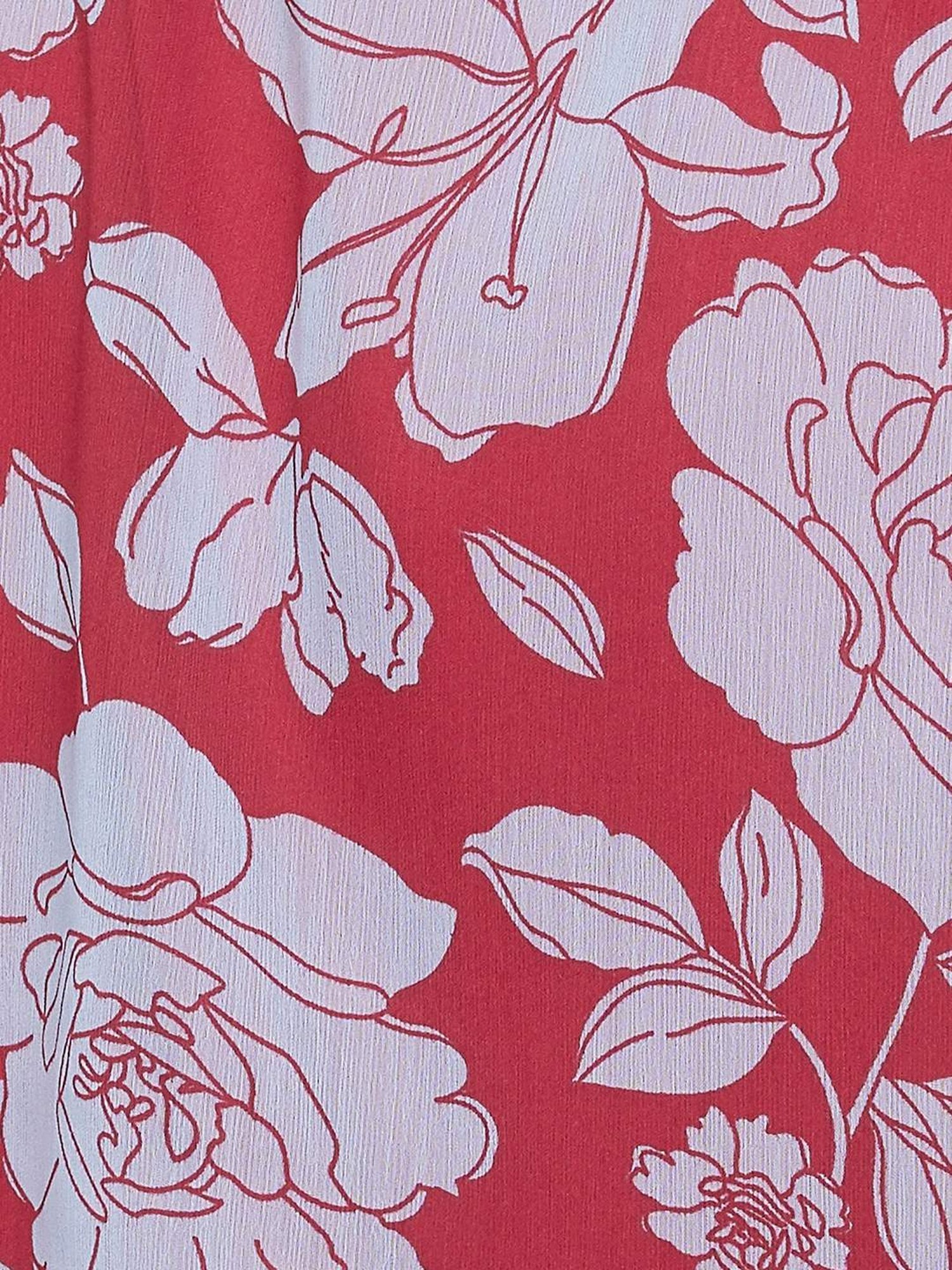 Fame Forever by Lifestyle Red Floral Print Top