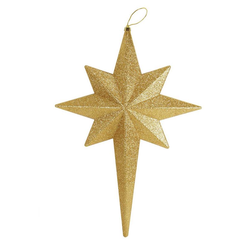 Christmas Central 20" Vegas Gold Glittered Bethlehem Star Shatterproof Christmas Ornament