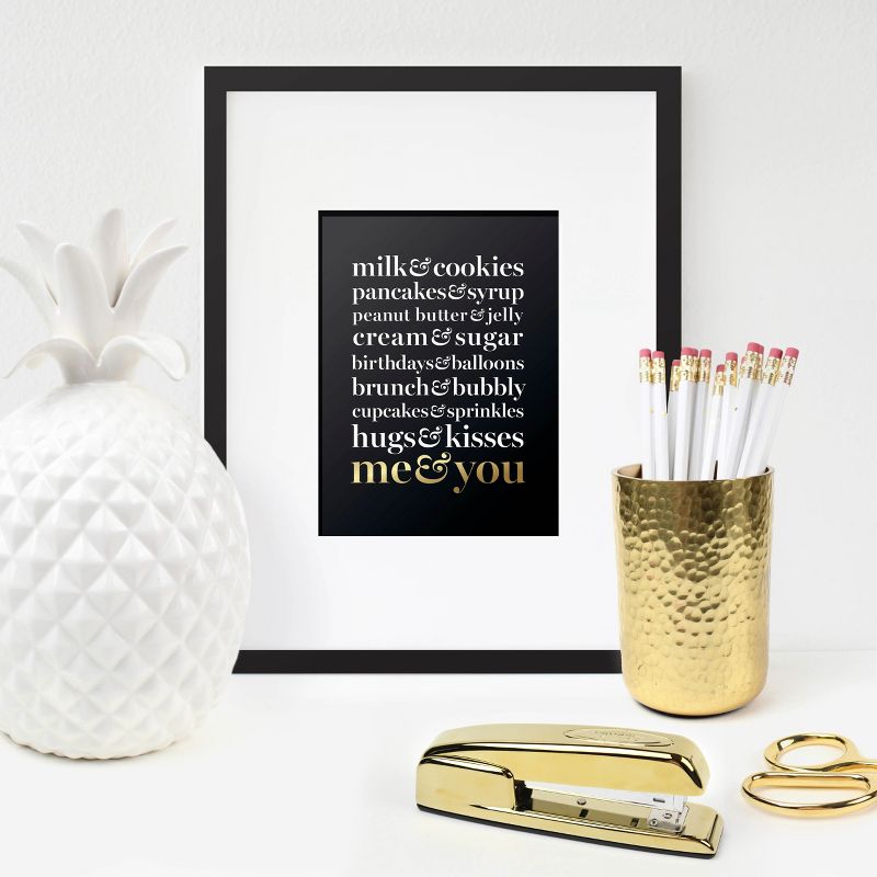 "Me & You" Foil Art Card Gold