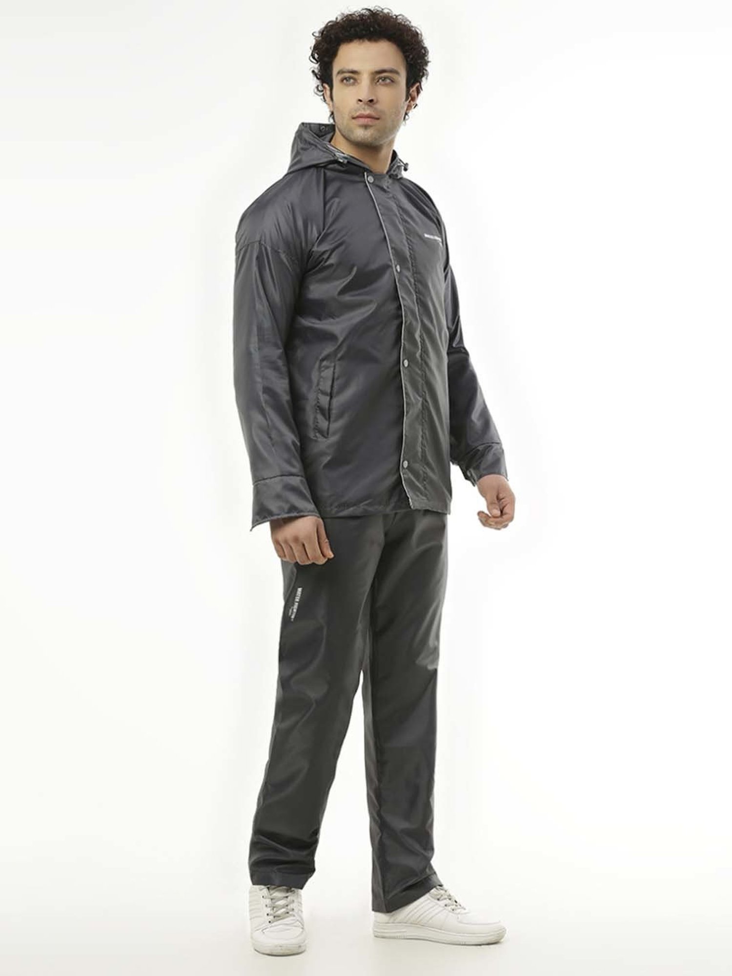 Zeel Grey Raincoat Set