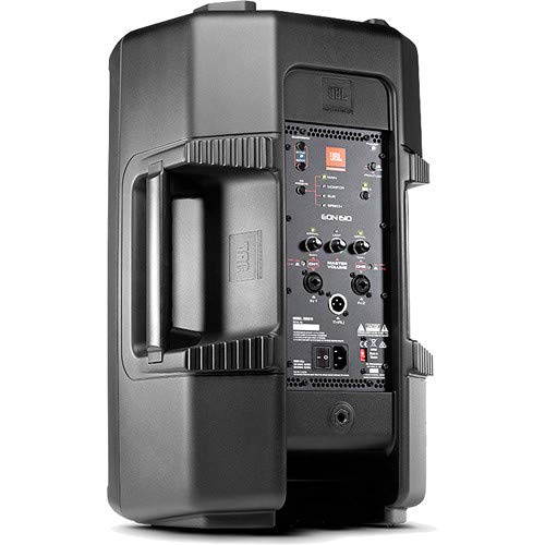 JBL EON610 10 Inch Two-Way Multipurpose Self-Powered Sound Reinforcement Speaker with Sanitizer Spray for Microphones