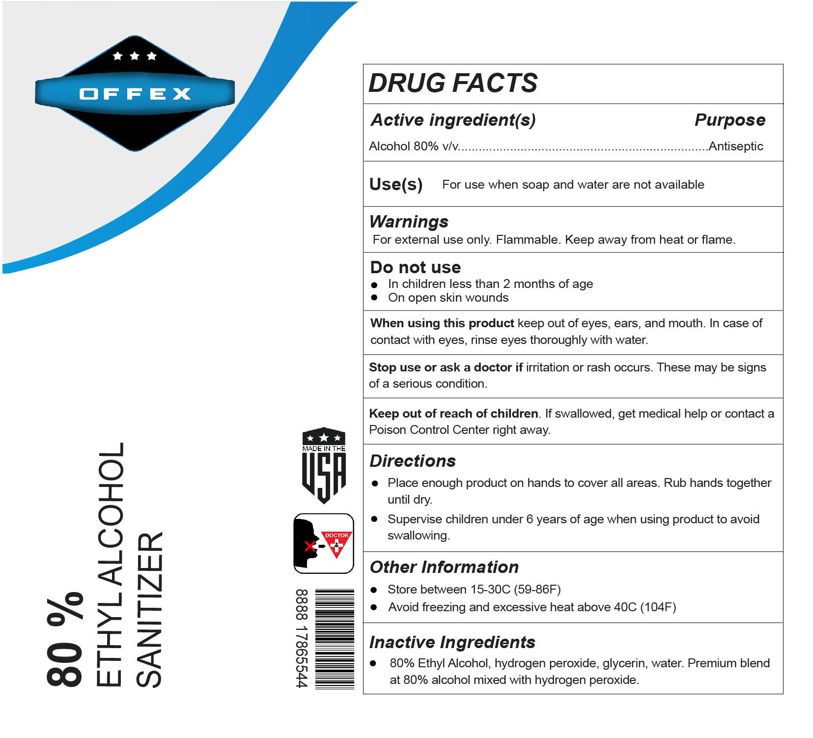 Offex 1 Gallon Bulk Liquid Refill Hand Sanitizer