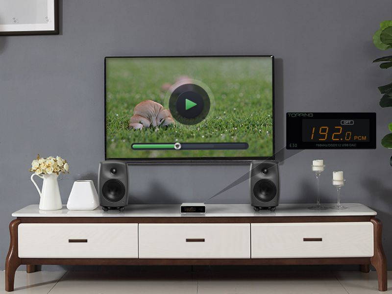 TOPPING E30 MINI HIFI USB DAC AK4493 AK4118 decoder XMOS XU208 32BIT / 768Khz DSD512