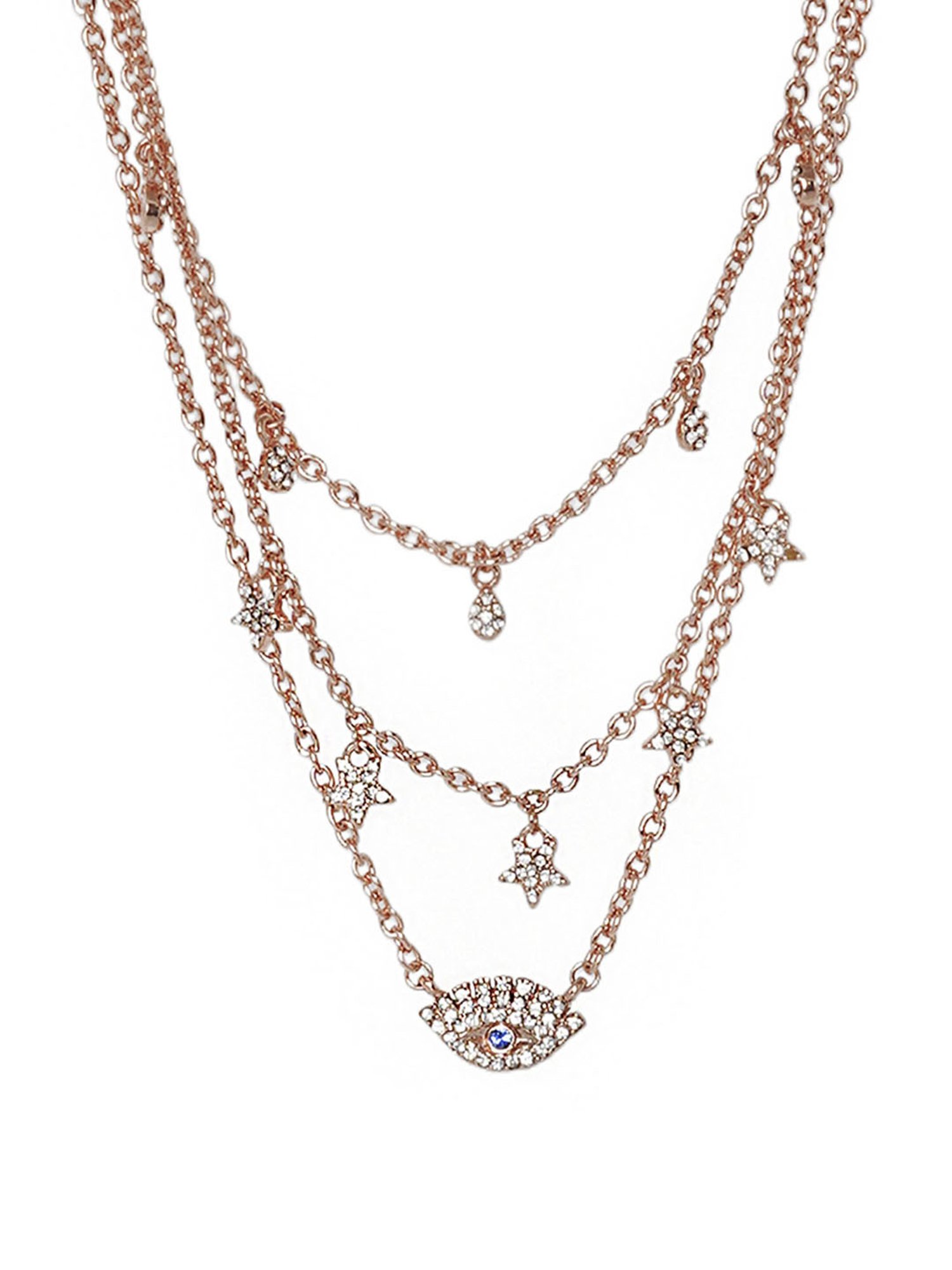 Joker & Witch Evil Eye Radiant Evil Eye Layered Necklace