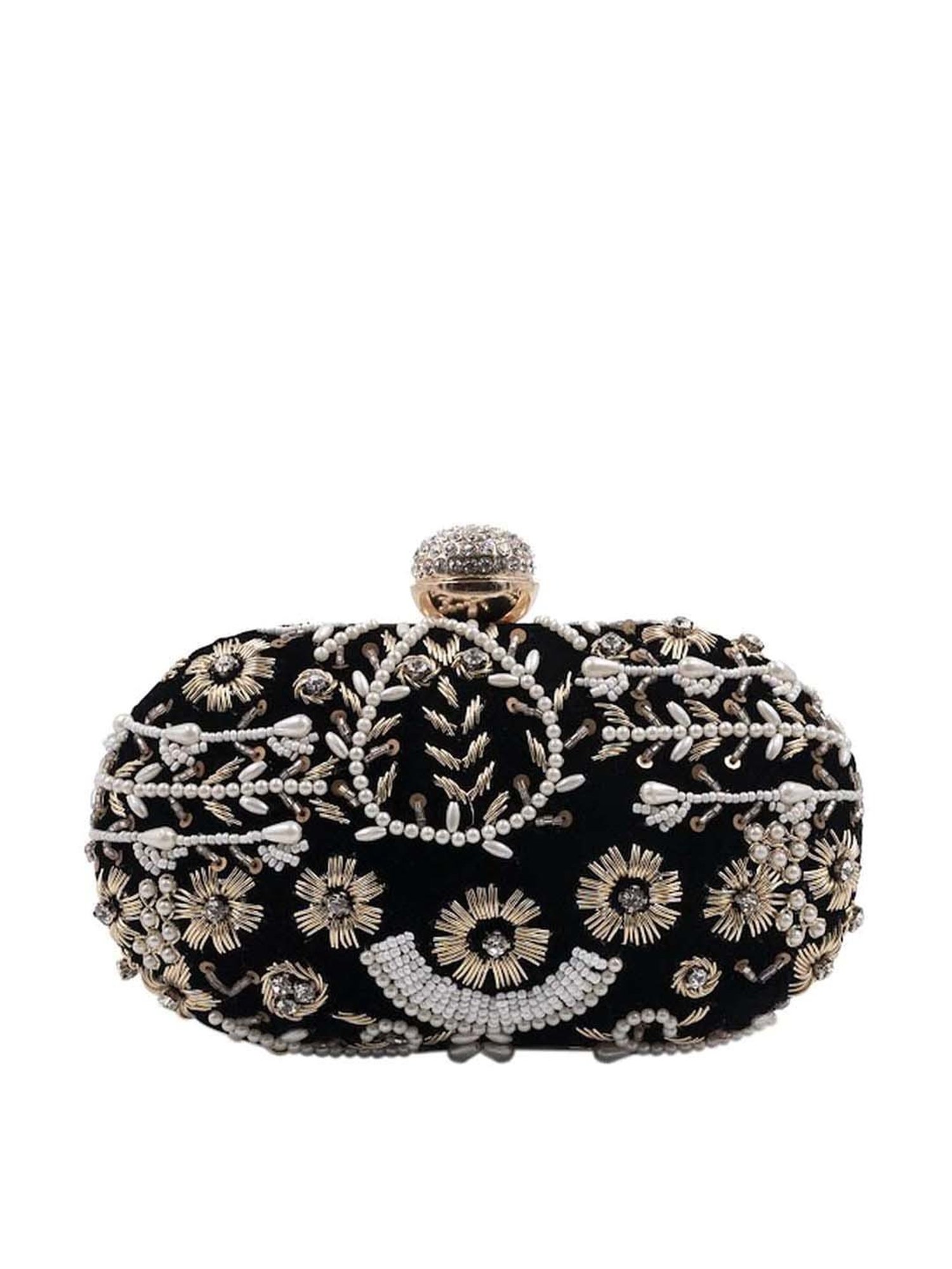 Sugarcrush Black Embellished Clutch