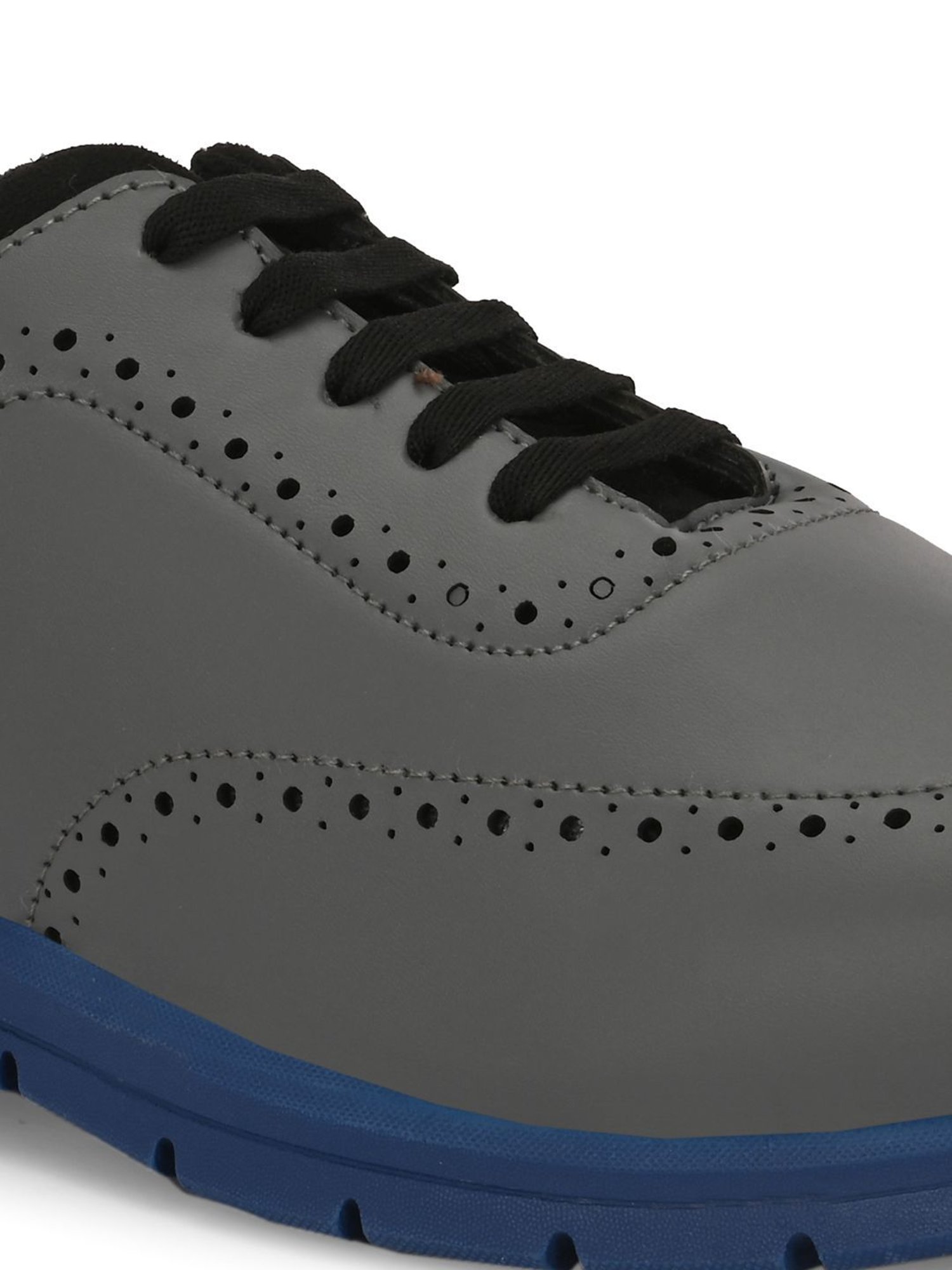 Hoversole Men's Cipher Grey Brogue Shoes