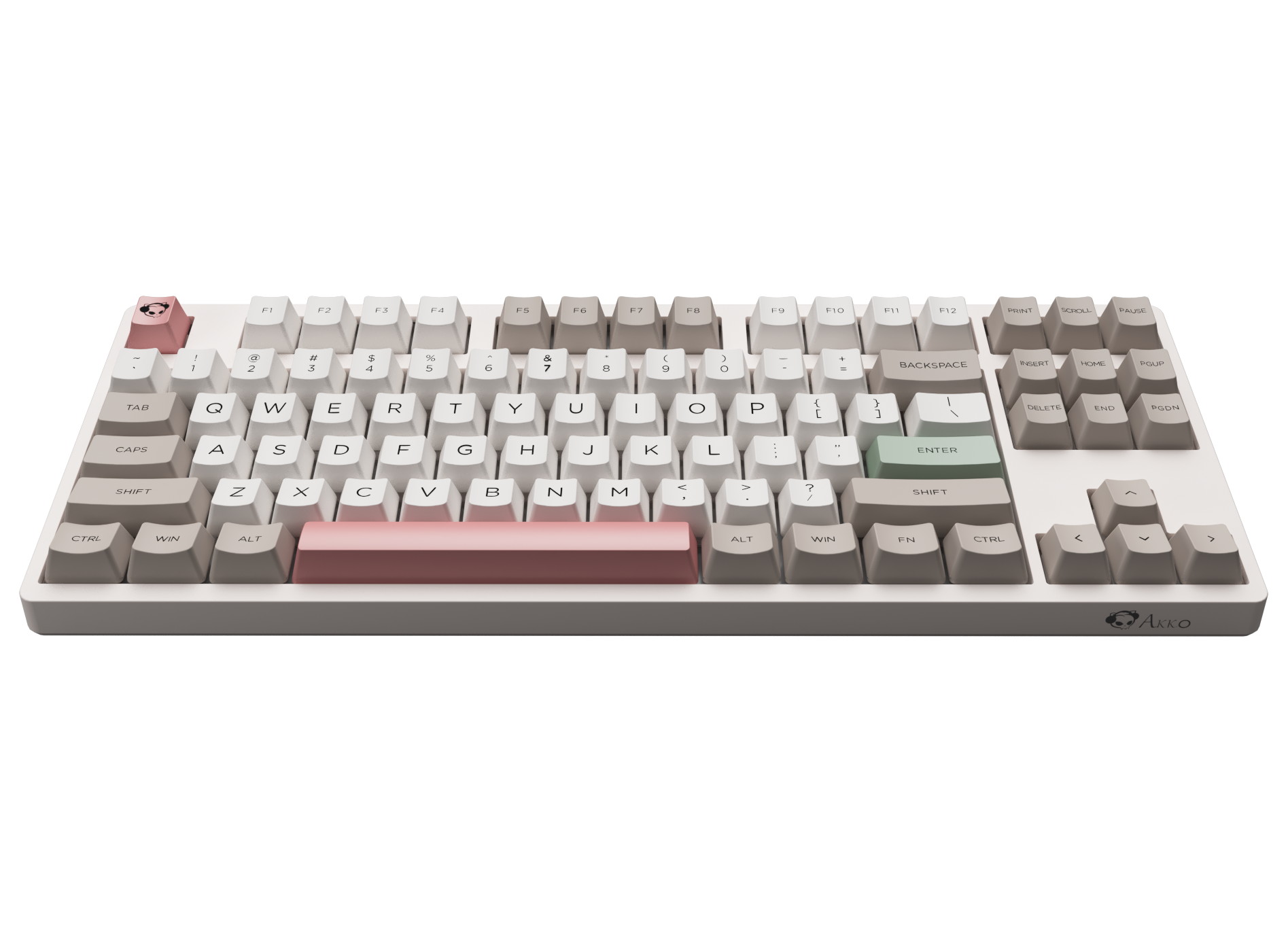 Akko 3108V2 Sailor Moon Gaming Mechanical Keyboard Pink Switch Double Shot Dye Sub PBT Keycaps NKRO Detachable USB Type-C Pink Cat Paw