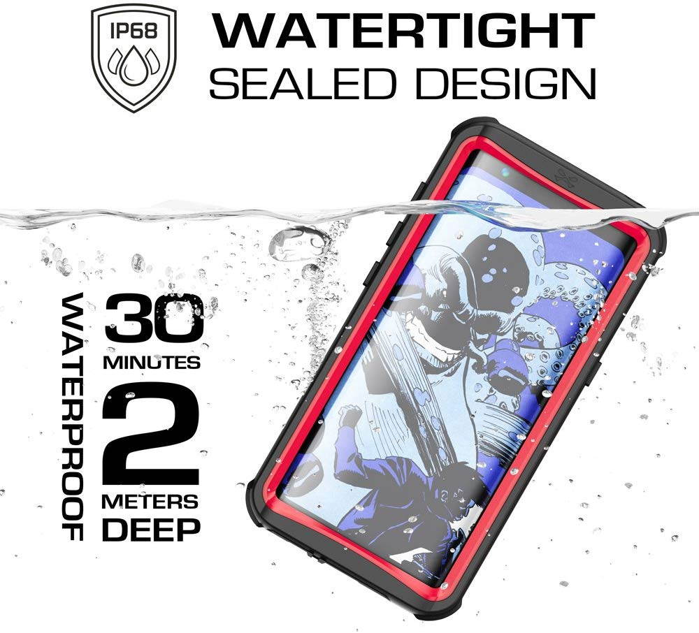 Ghostek Nautical Galaxy S8 Plus Waterproof Case with Screen Protector Extreme Rugged Heavy Duty Protection Full Body Sealed Shell Underwater Shockproof for 2017 Galaxy S8 Plus (6.2 Inch) - (Black)