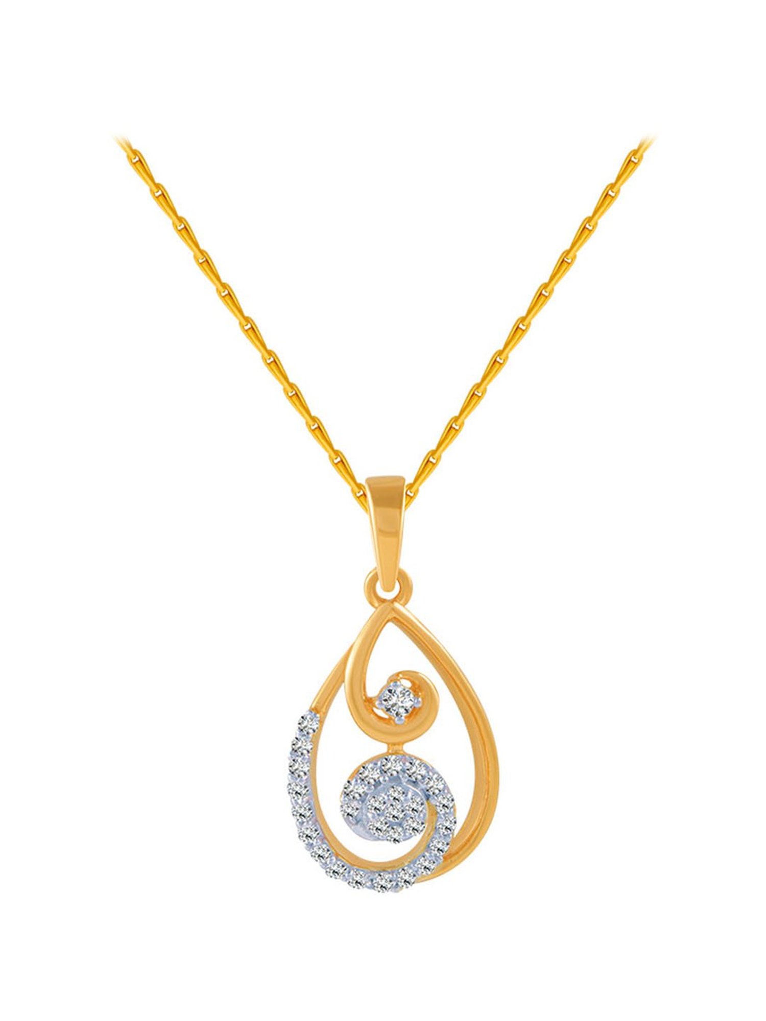 P.C. Chandra Jewellers 18 kt Gold & Diamond Pendant