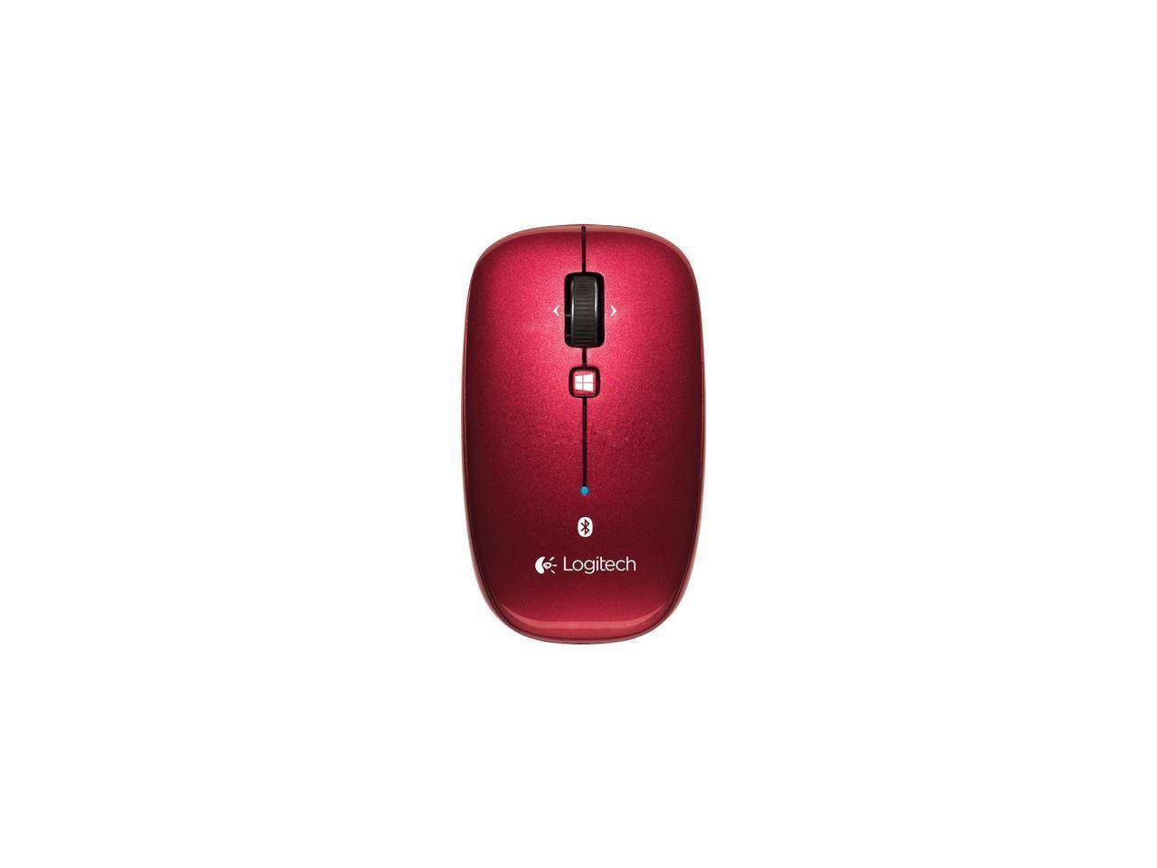 Logitech M557 910-003971 Black 6 Buttons Tilt Wheel Bluetooth Bluetooth Wireless Optical 1000 dpi Mouse - Red