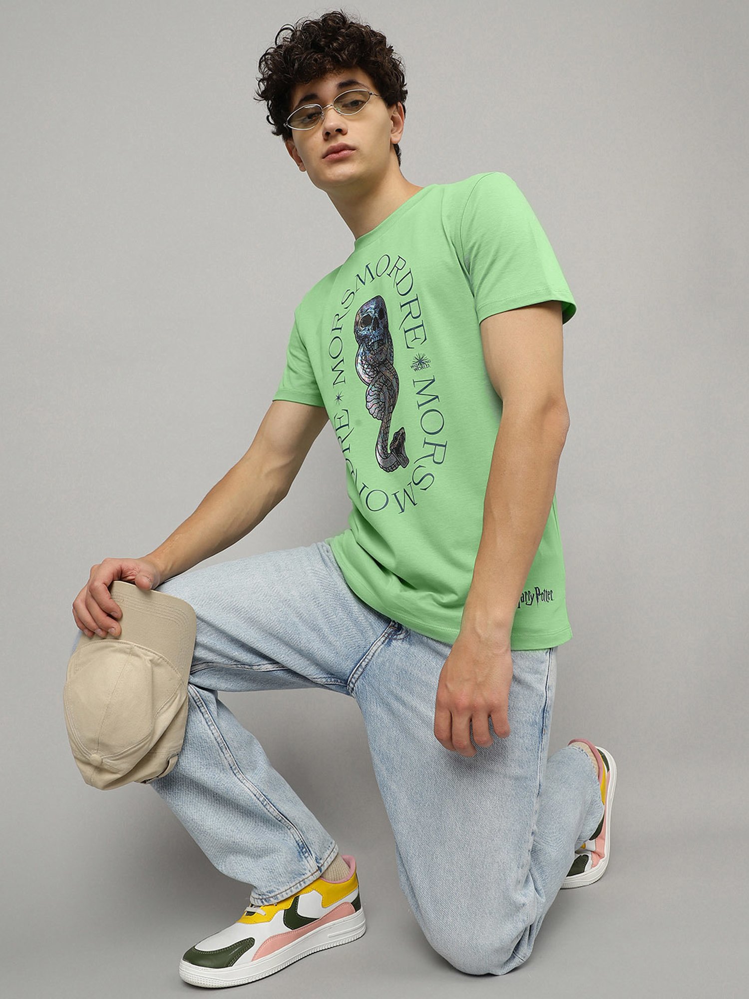 Free Authority Multicolor Regular Fit Harry Potter Print T-Shirt - Pack of 3