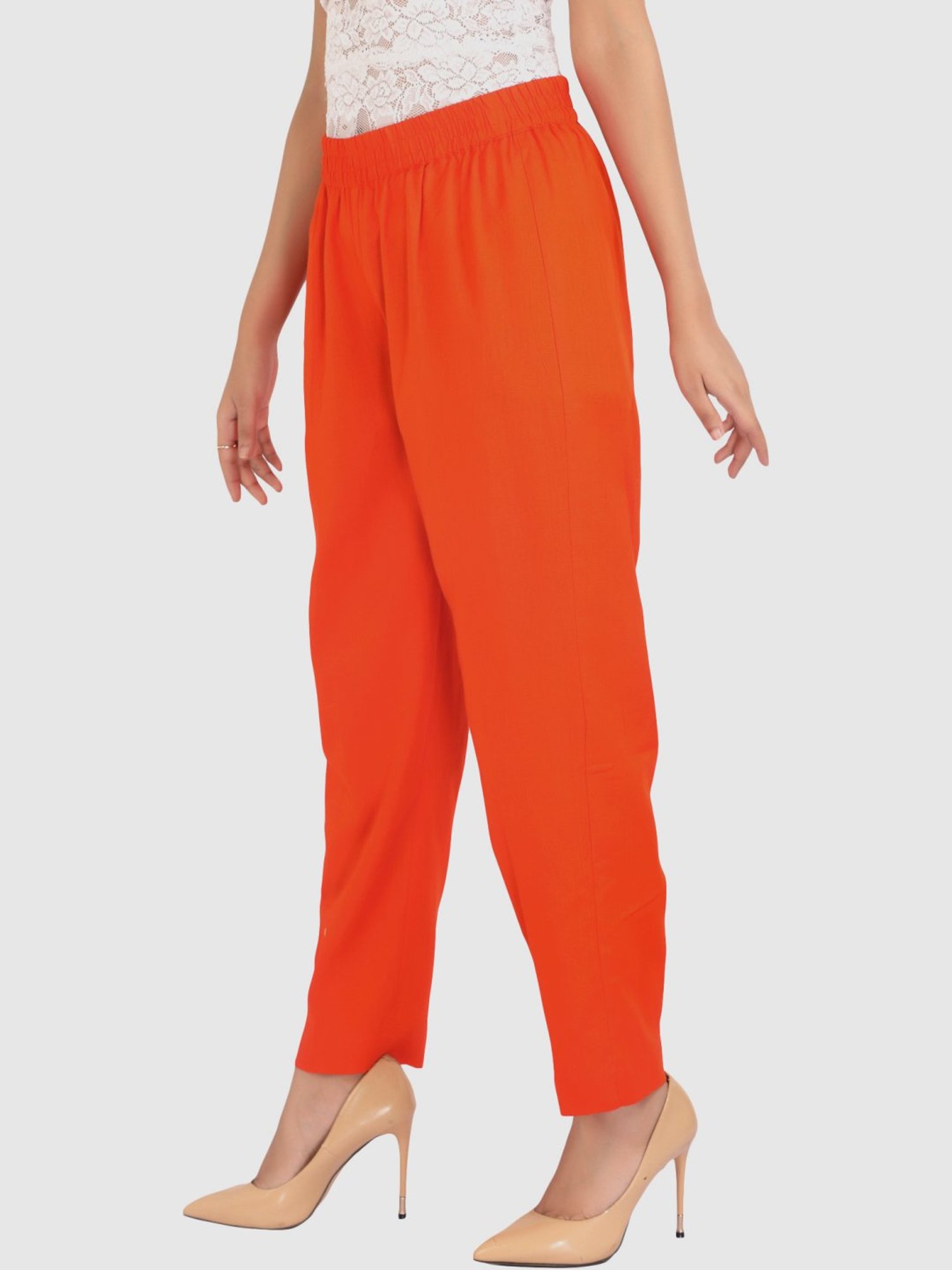 Cotton Culture Orange Cotton Pants