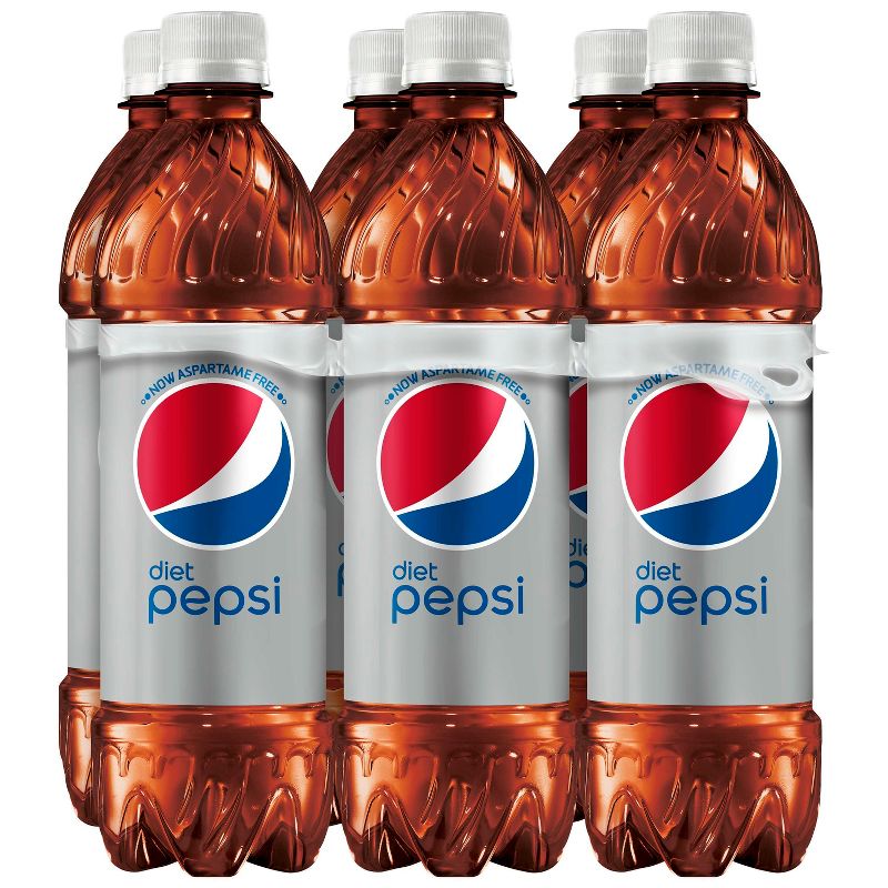 Diet Pepsi Cola Soda - 6pk/16.9 fl oz Bottles