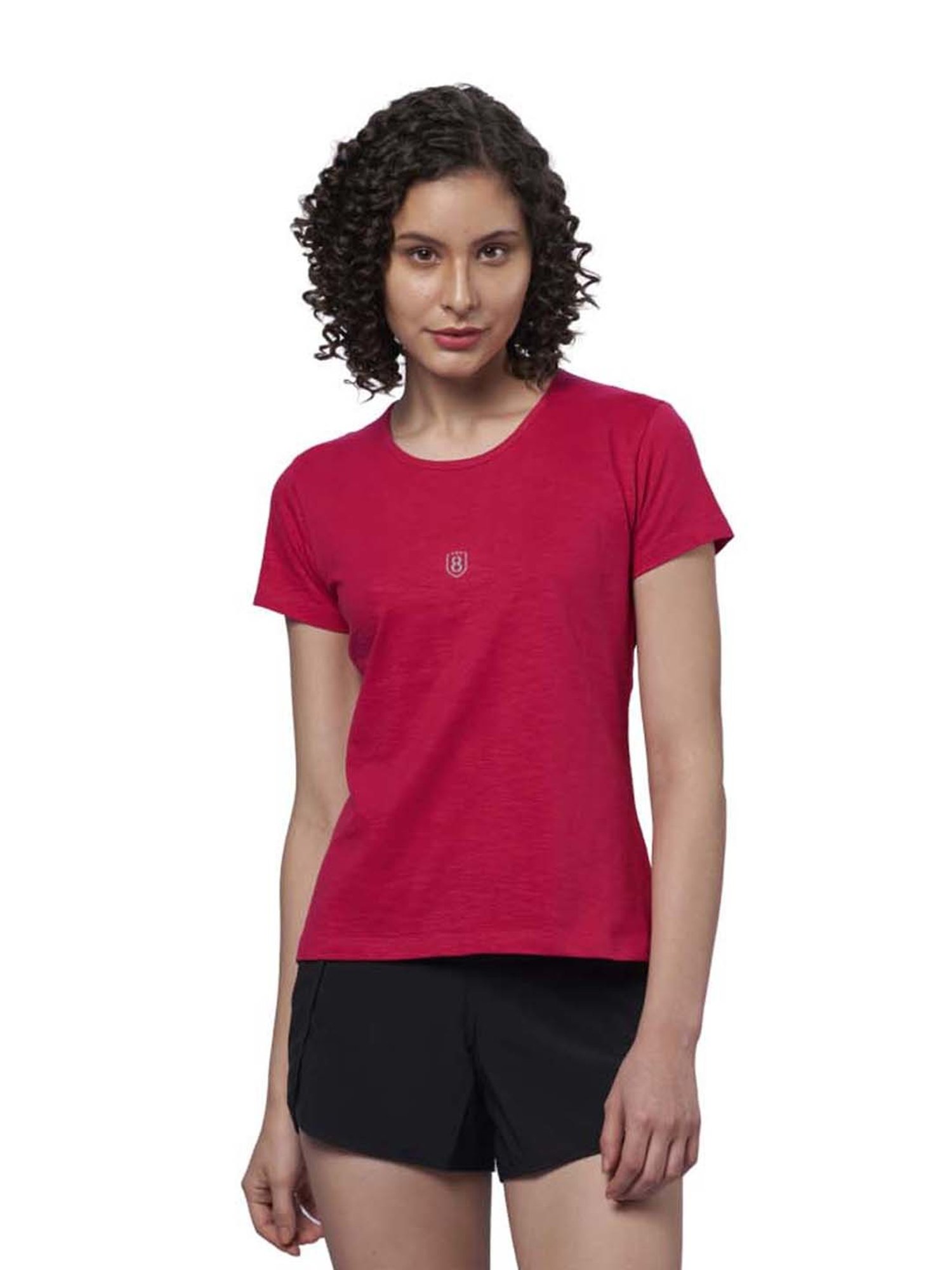 Domin8 Women Solid Training Track Pants With Drawstring Waist & Zipper Pockets