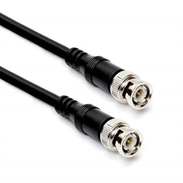 Cmple RG59U 6 Feet BNC Male to BNC Male, 75 Ohm, Coaxial BNC to BNC Video Cable, 6FT Black