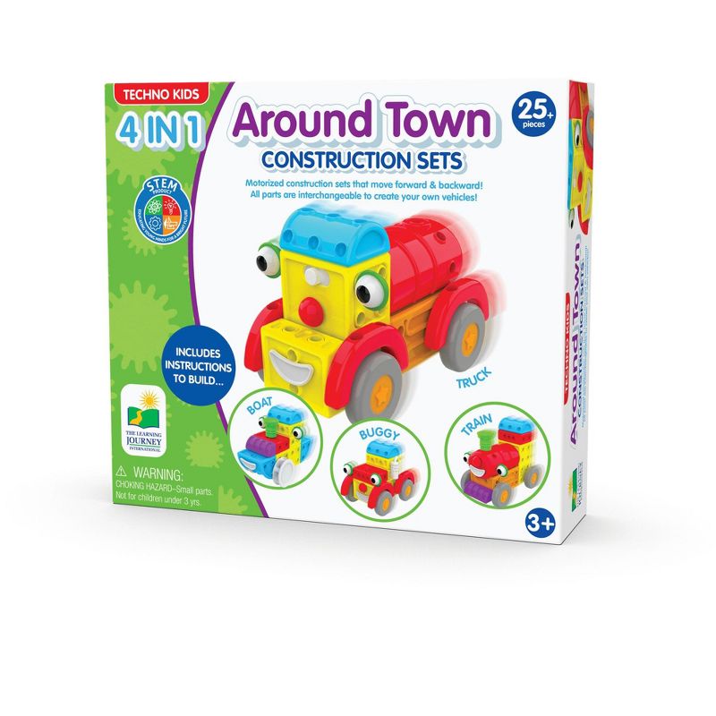 The Learning Journey Techno Kids 4 IN 1 Around Town Construction Sets