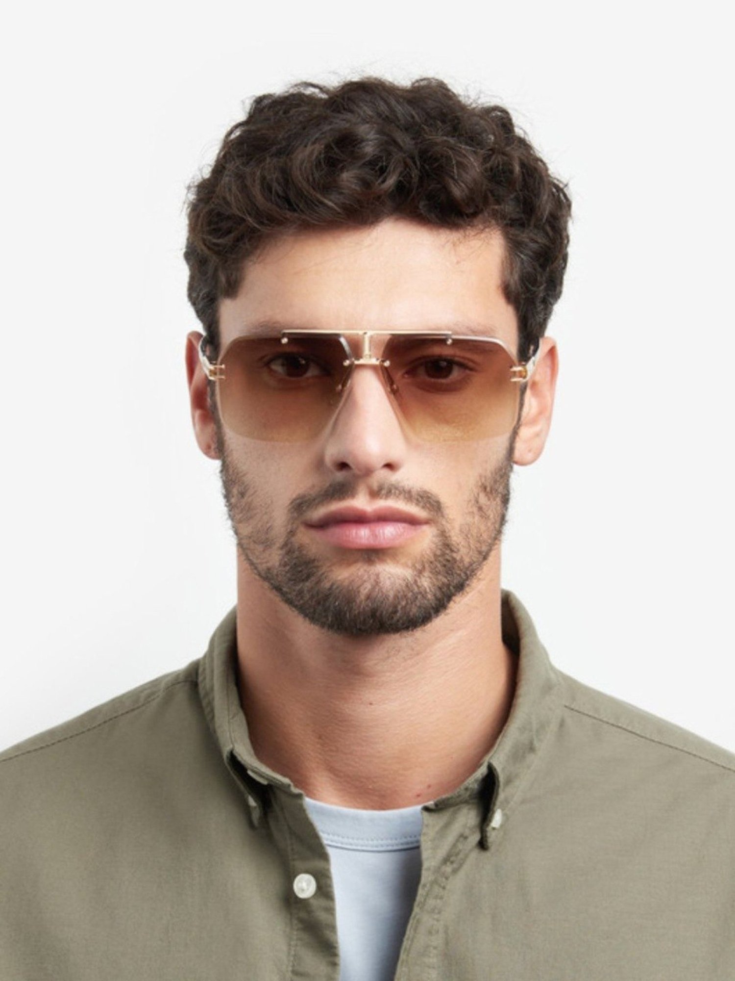 Carrera Brown Square UV Protection Sunglasses for Men