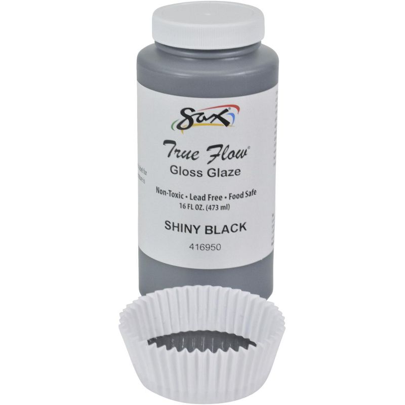Sax True Flow Gloss Glaze, Shiny Black, 1 Pint