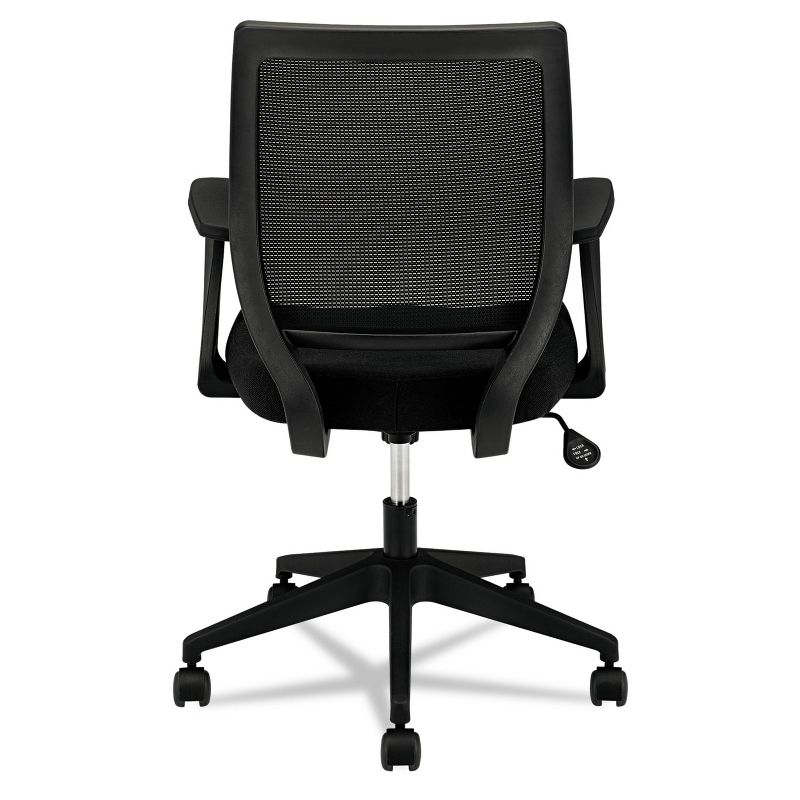 Basyx VL521 Series Mid-Back Work Chair Mesh Back Fabric Seat Black VL521VA10