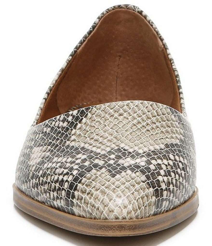 Zodiac Hill Snake Print Slip-On Flats