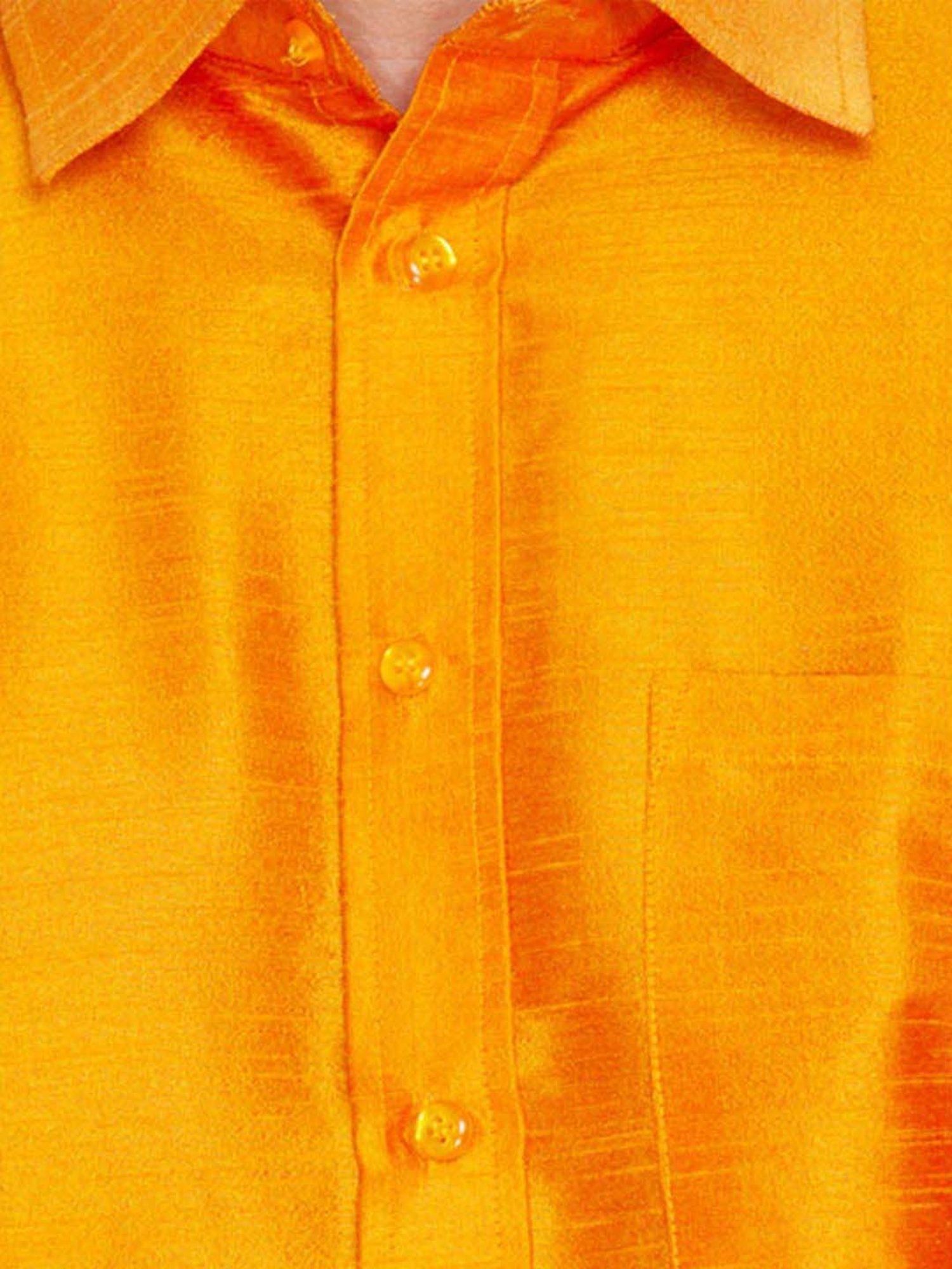 Vastramay Orange Regular Fit Ethnic Shirt