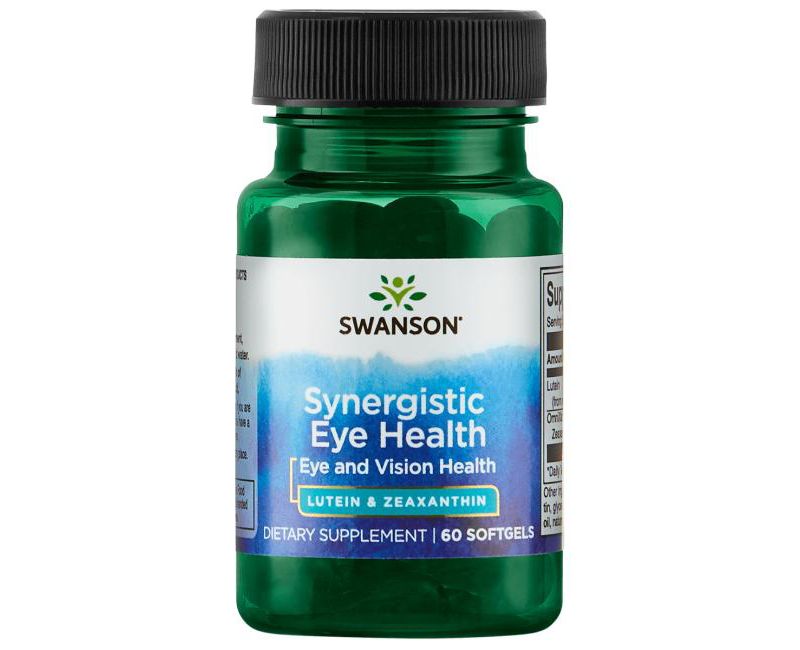 Swanson Synergistic Eye Health Lutein & Zeaxanthin Softgels, 22 mg, 60 Count