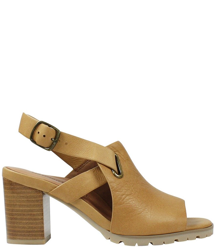 L'Amour Des Pieds Quenton Leather Slingback Sandals