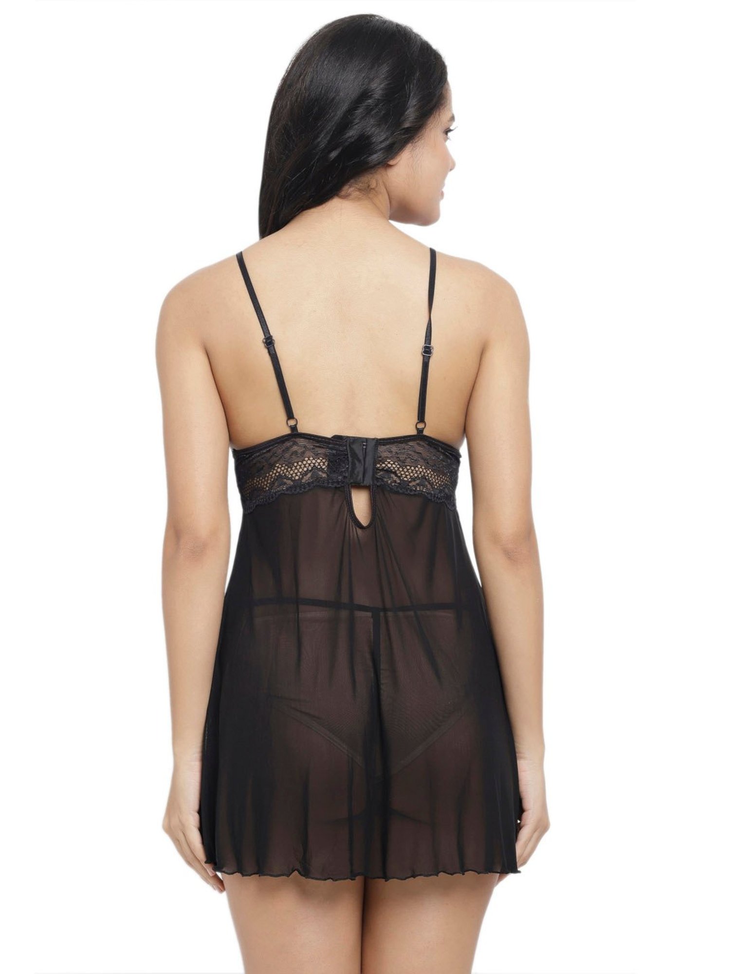 N-Gal Black Lace Babydoll