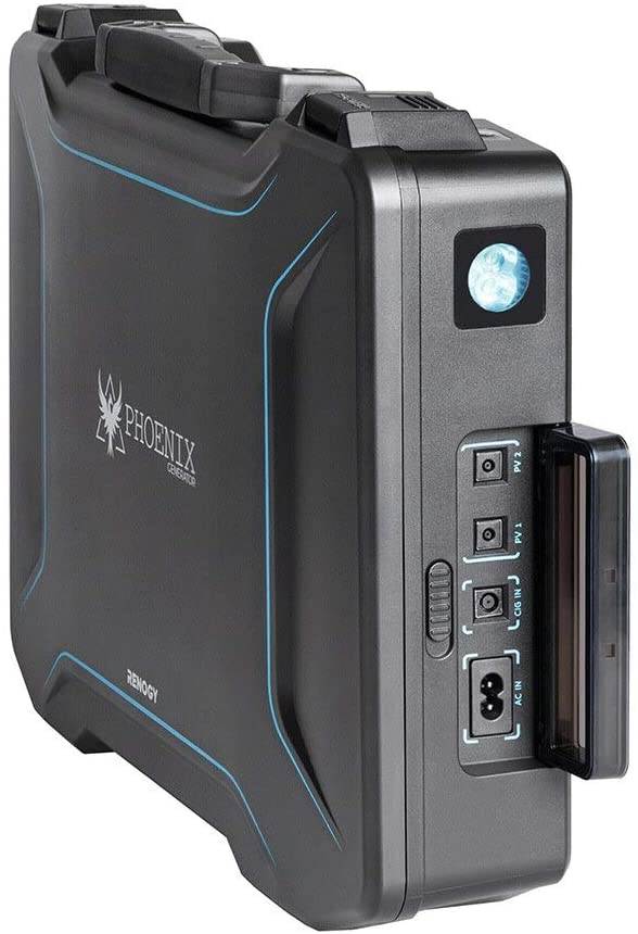 Renogy Phoenix 246.24Wh/150W Portable Generator All-in-one Kit with 20W Built-in Solar Panel for Outdoors Camping Travel Emergency Off-Grid Applications