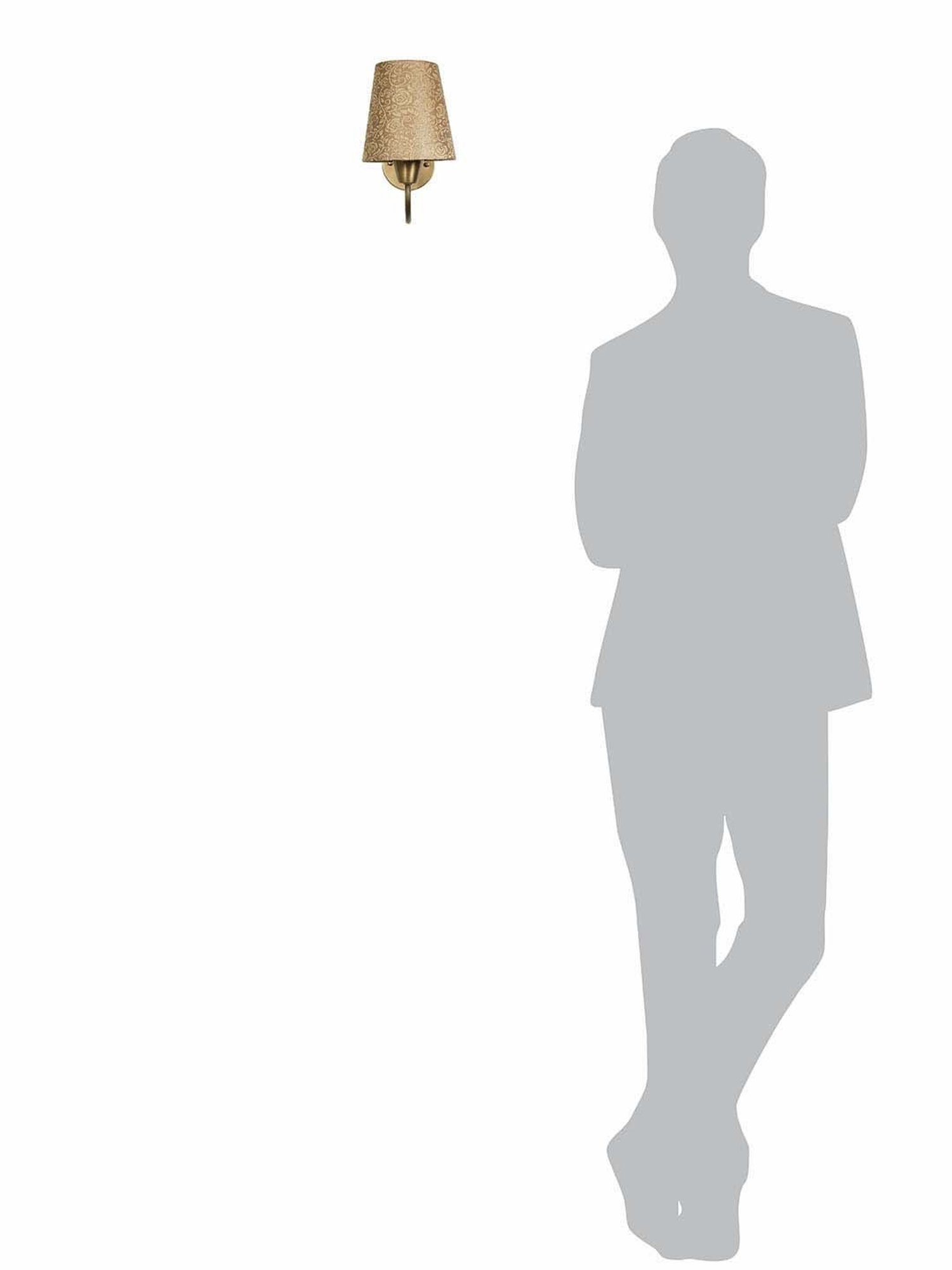 Fos Lighting 'Gooseneck Swivel' Golden Brass Wall Sconce With Pleated Shade - Set of 1