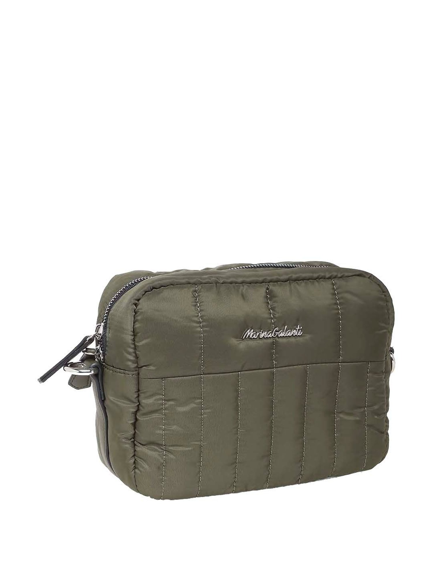 Marina Galanti Green Quilted Medium Sling Handbag