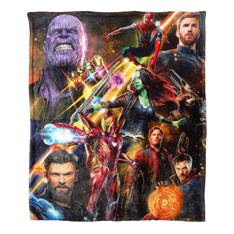 Avengers Infinity Wars Team Infinity Silk Touch Throw