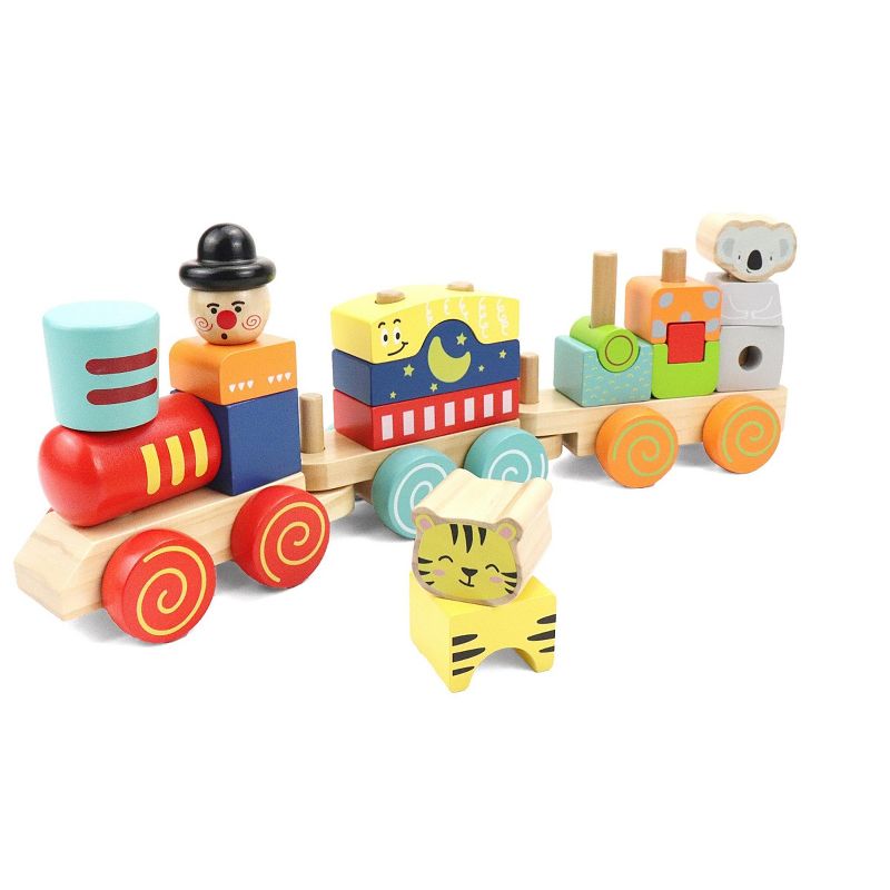 Leo & Friends Block Train Stacking Set