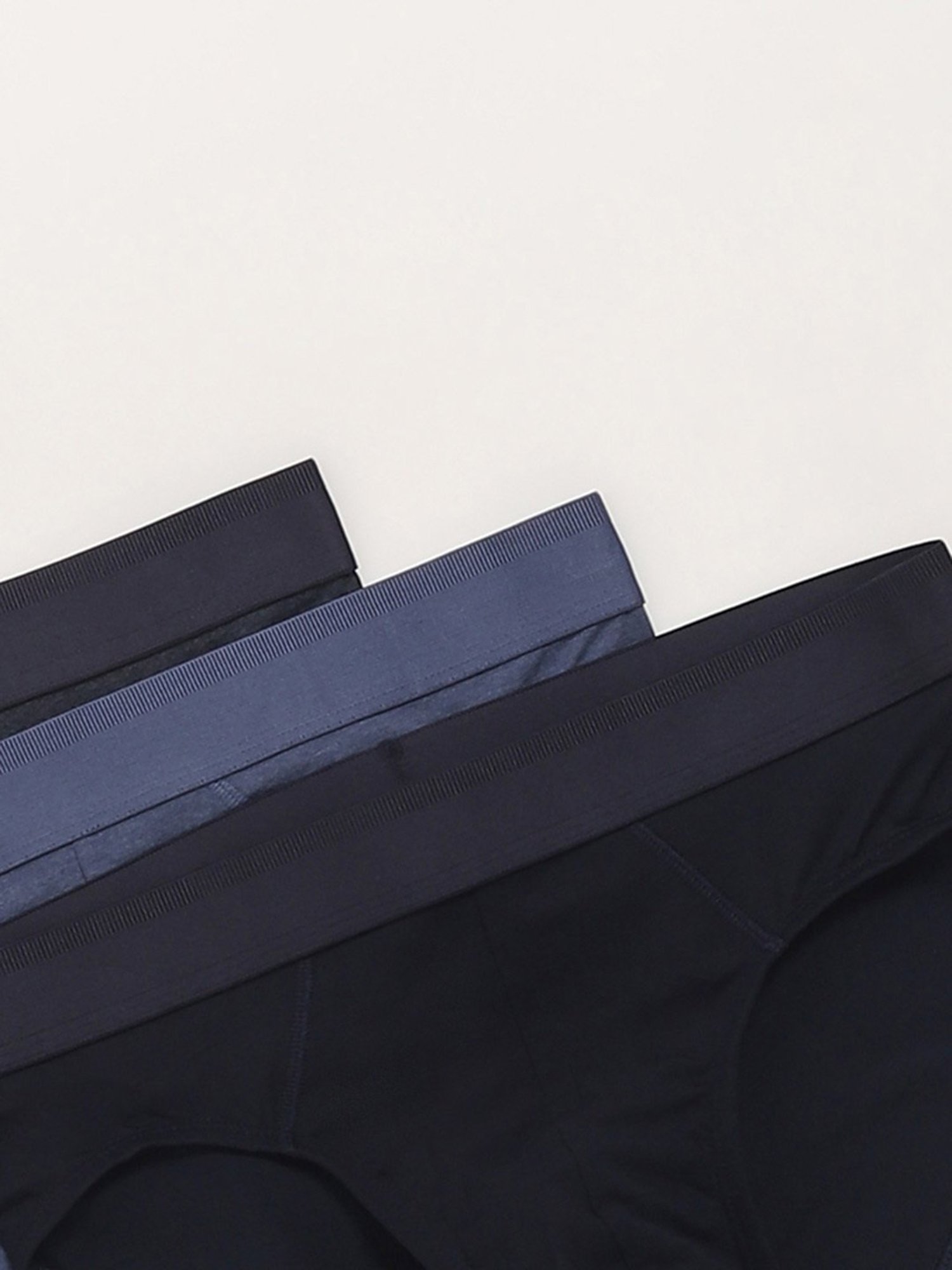 WES Lounge by Westside Solid Blue Briefs - Pack of 3