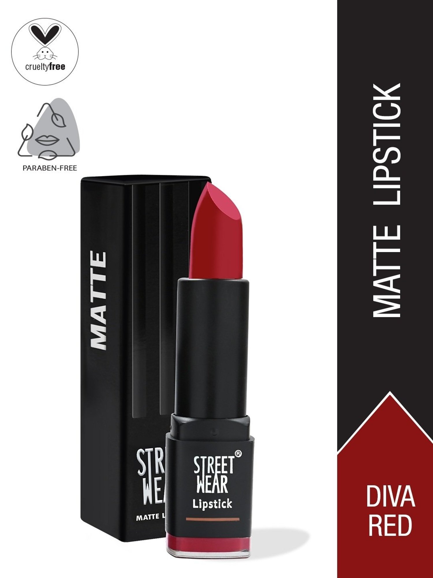 Street Wear Matte Lipstick Diva Red - 4.2 gm