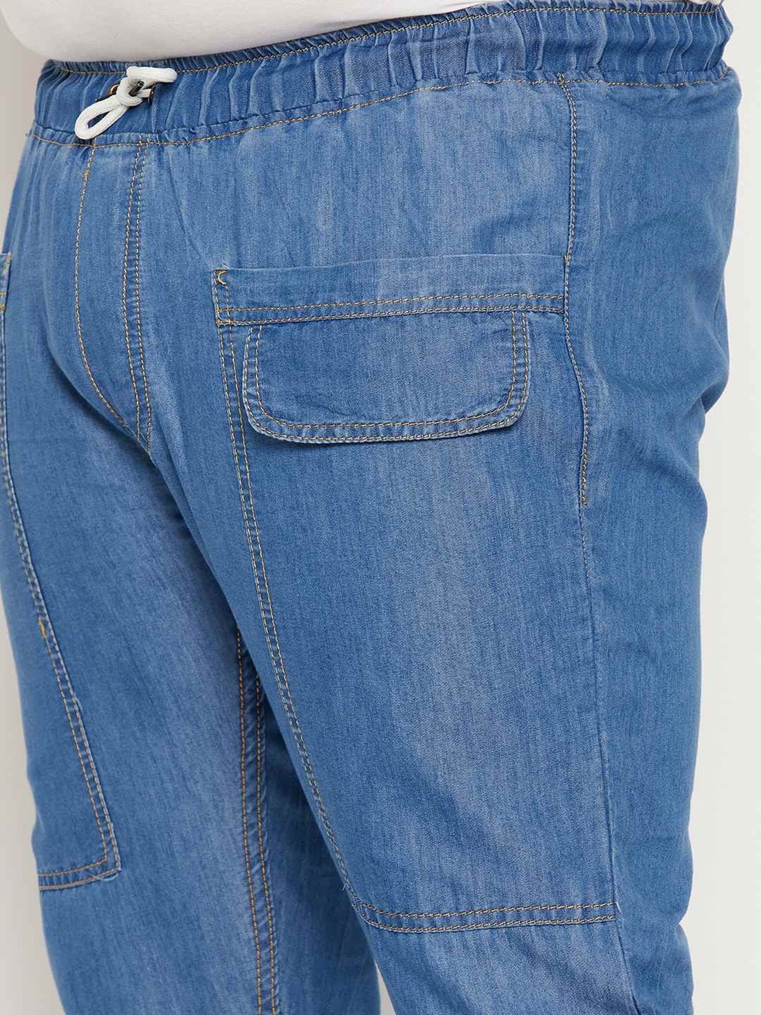 Bigbanana Blue Cotton Regular Fit Trousers