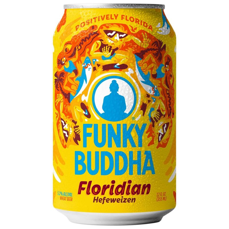Funky Buddha Floridian Hefeweizen Beer - 6pk/12 fl oz Cans