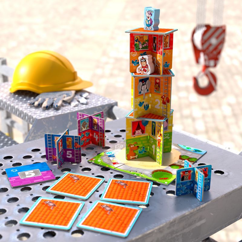 HABA My Very First Games Rhino Hero Junior Cooperative Stacking & Matching Game