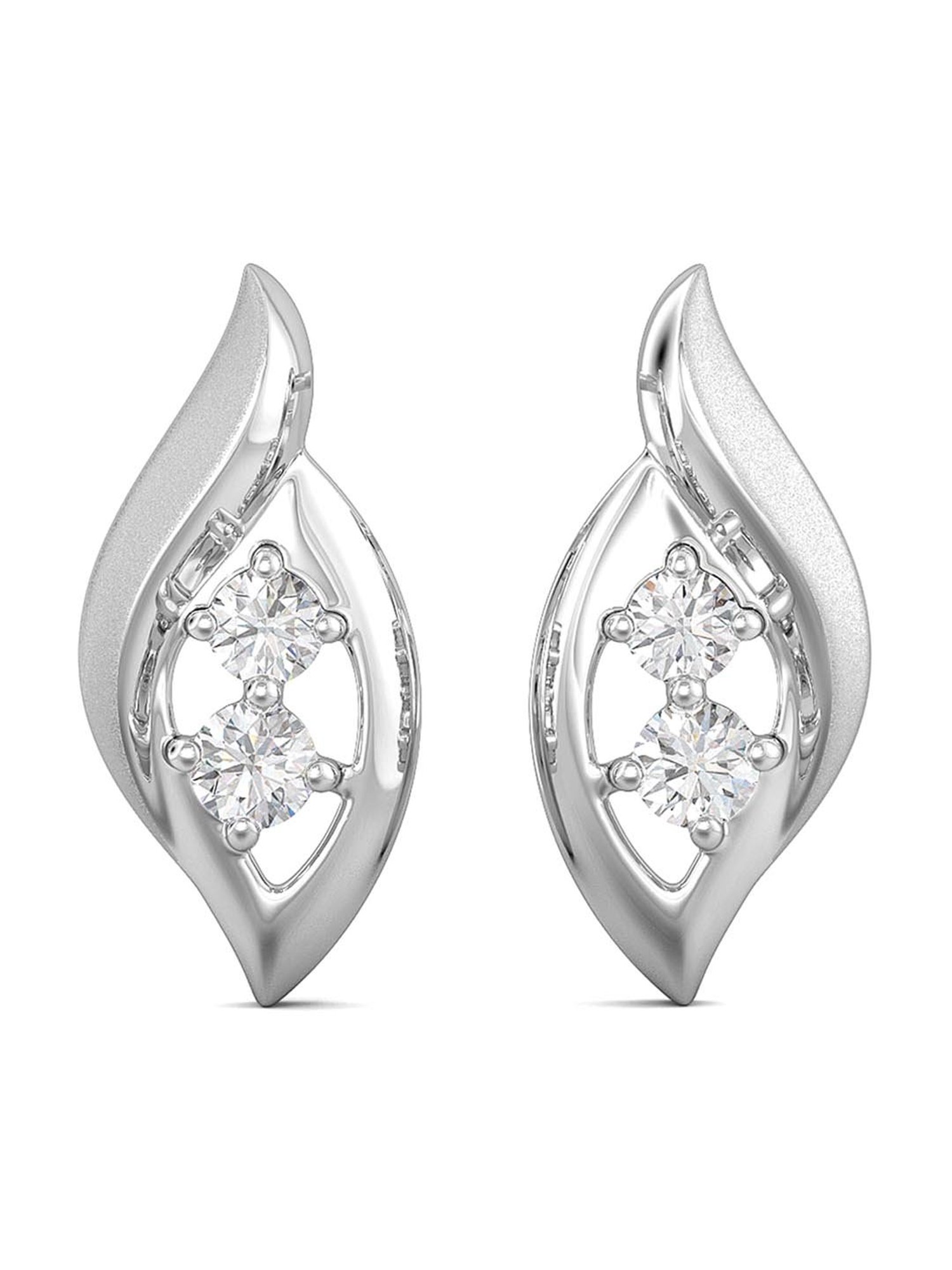 Joyalukkas 950 Platinum & Diamond Earrings for Women