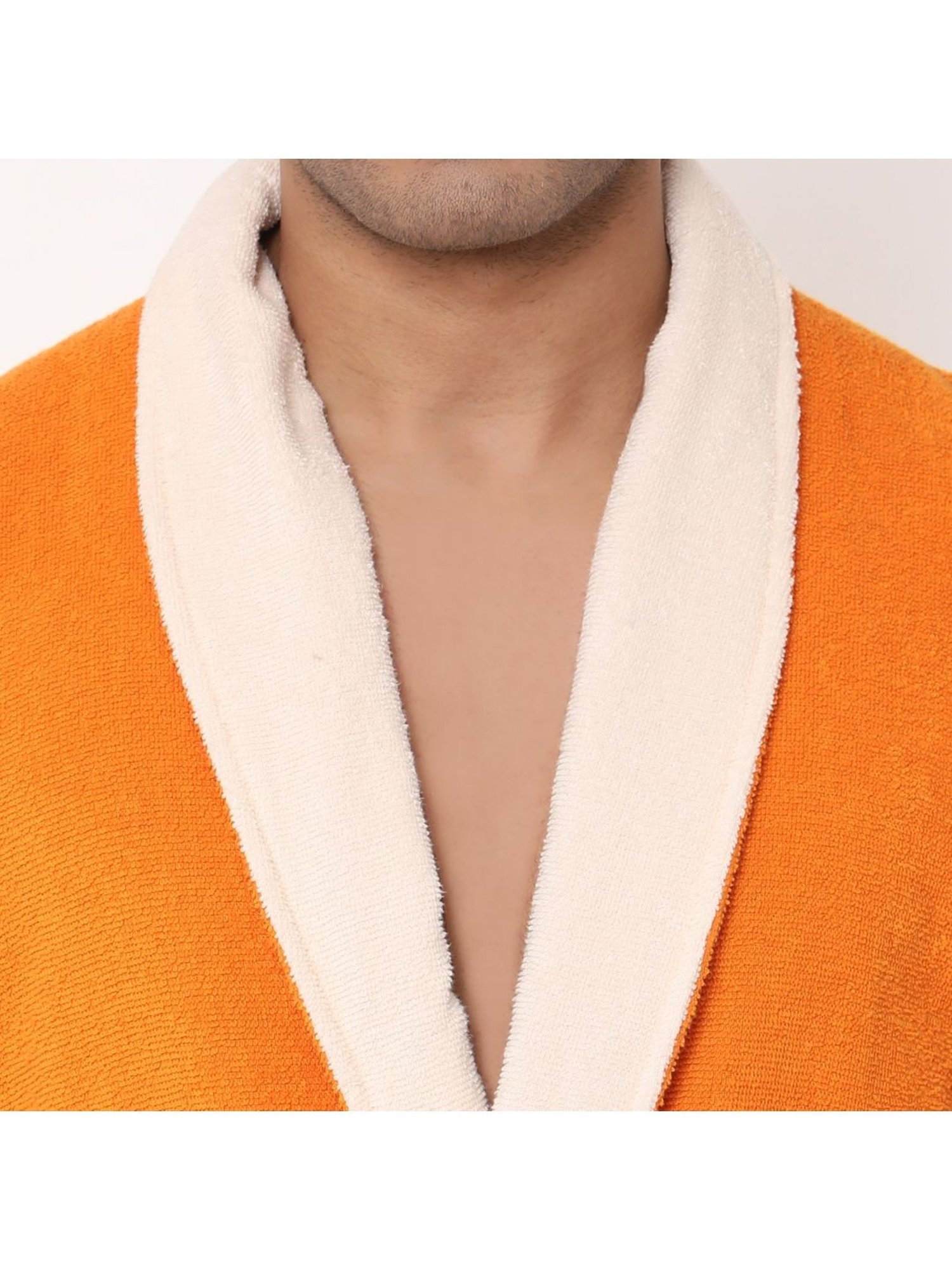 Spaces CLOUDZ Orange Cotton 300 GSM Bathrobes - Set of 1