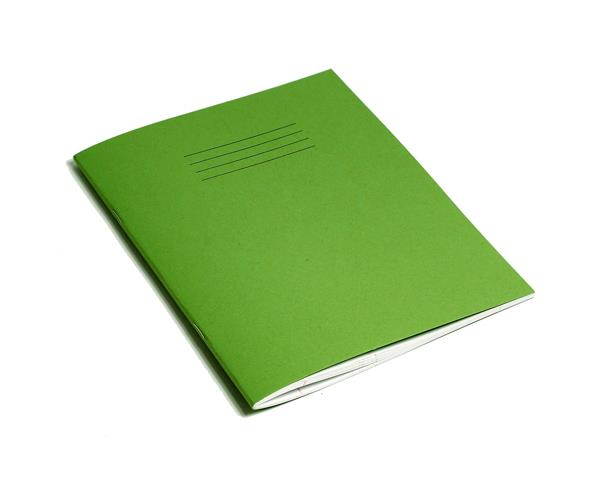 Rhino Exercise Book, 9 x 7 Inches, 80 page, 8mm ruled lines with margin, Light Green Cover  (Pack of 10)