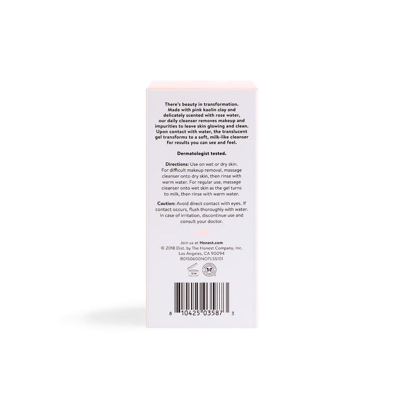 Honest Beauty Magic Gel -to -Milk Cleanser with Kaolin Clay - 4.0 fl oz