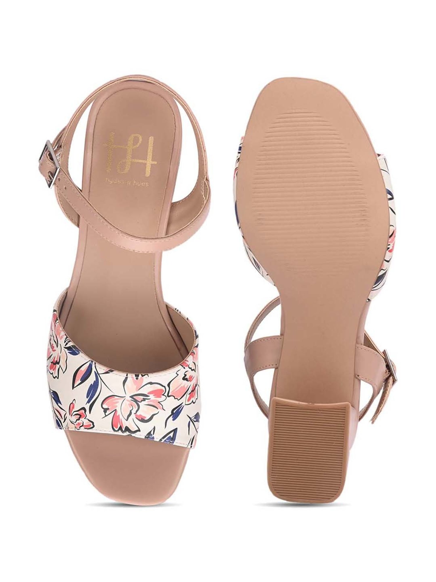 Hydes N Hues Women's Pink Ankle Strap Sandals