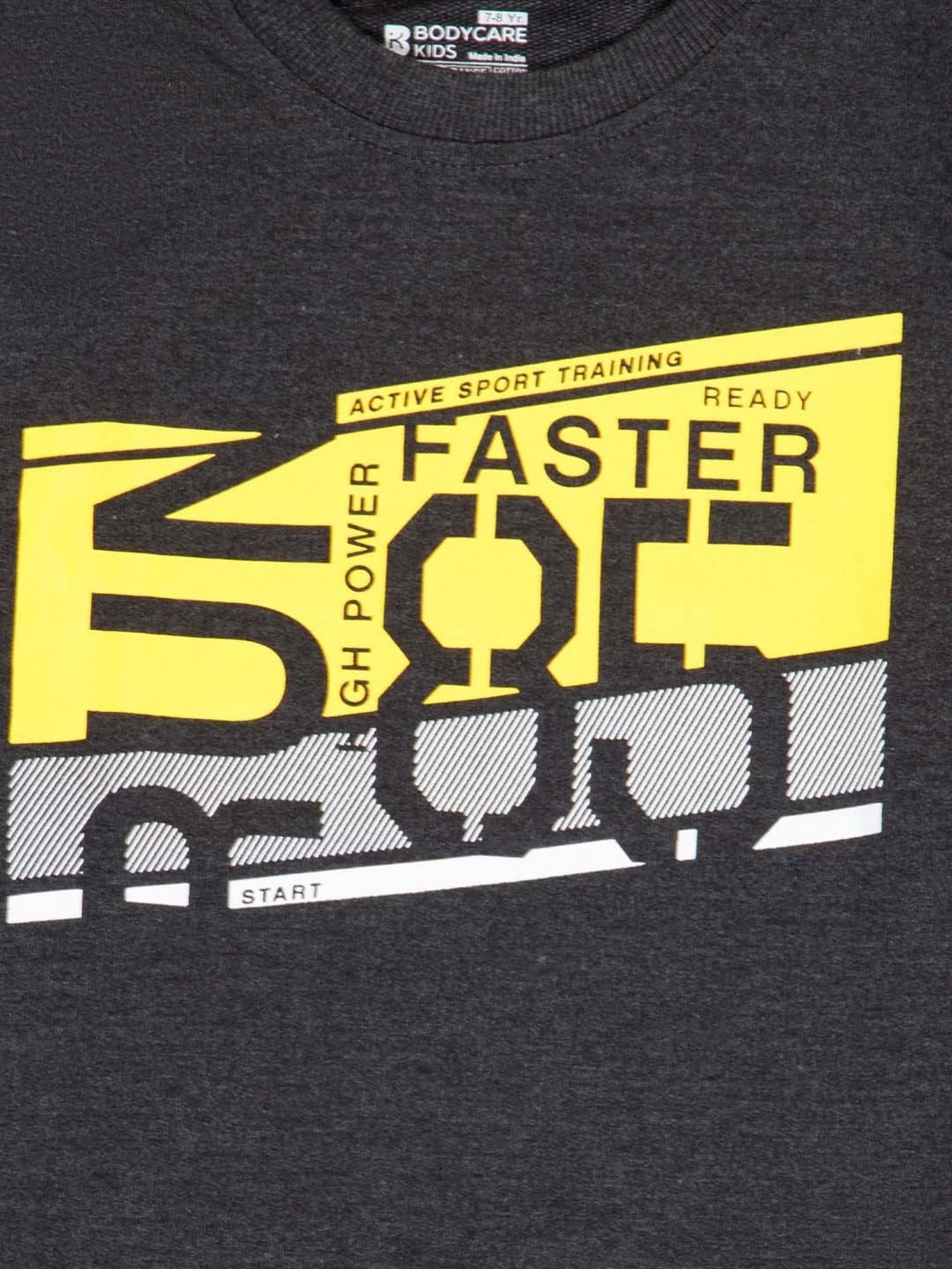 Bodycare Kids Anthra Grey Cotton Printed Full Sleeves Sweatshirt