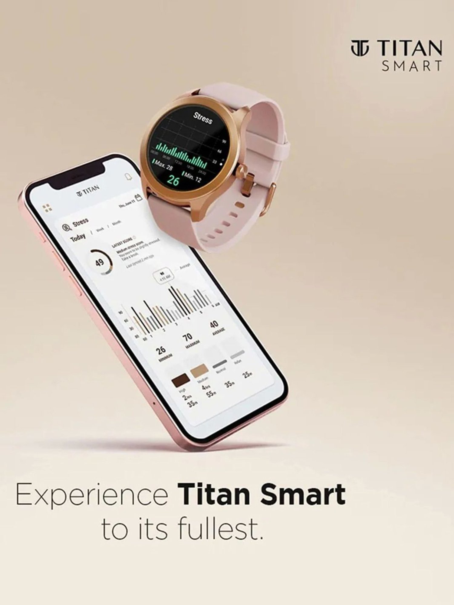 Titan 90137AP02 Smartwatch Watch for Men