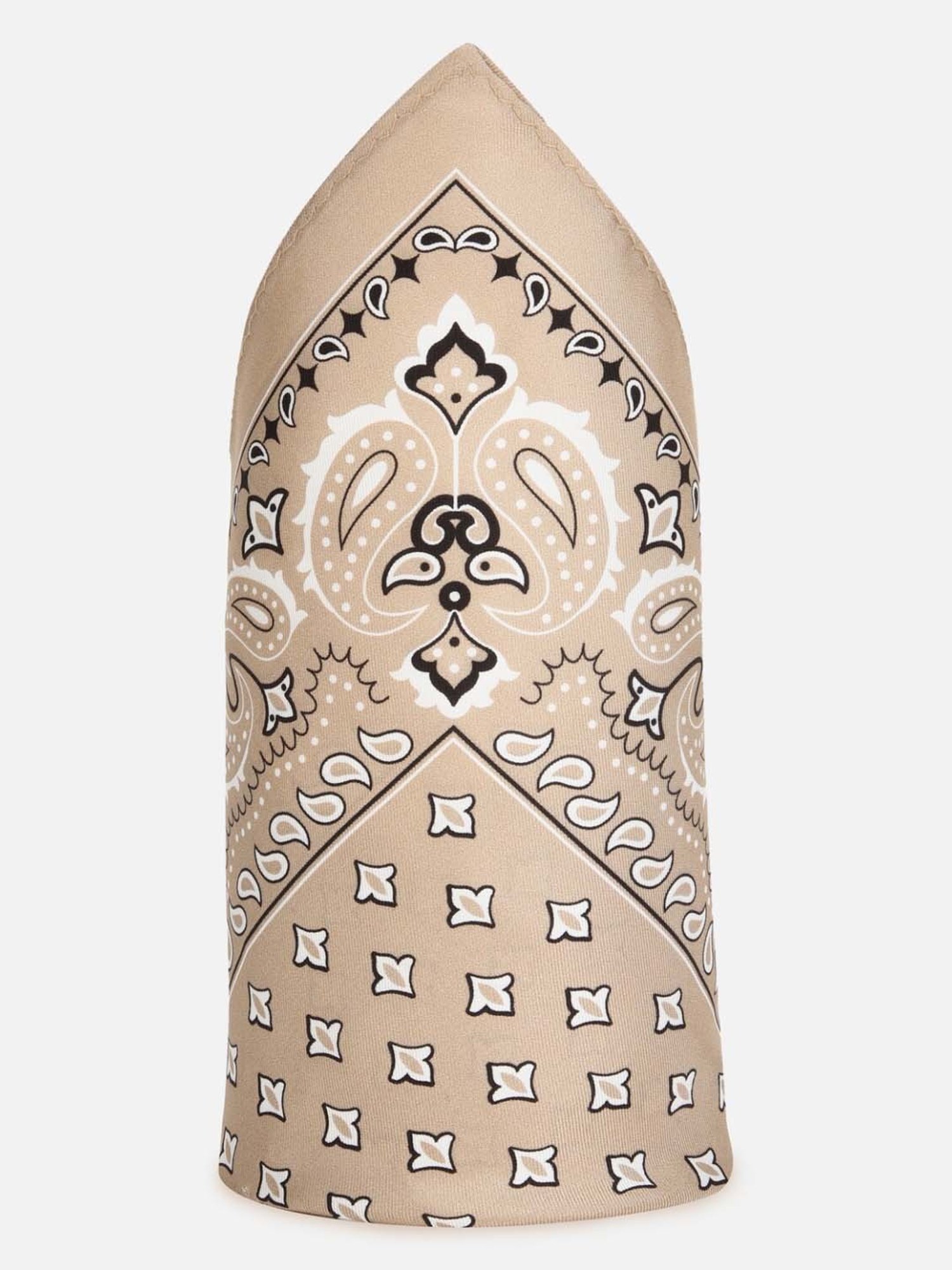 Van Heusen Beige Printed Pocket Square