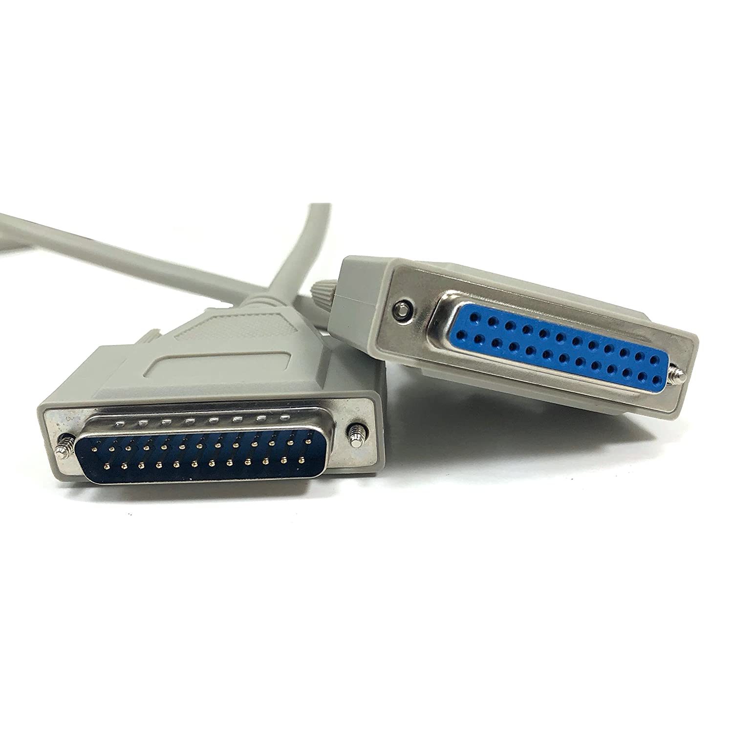 Micro Connectors, Inc. 50 feet Serial Extension Cable Bi Directional 25C, DB25M/F, (M02-255)