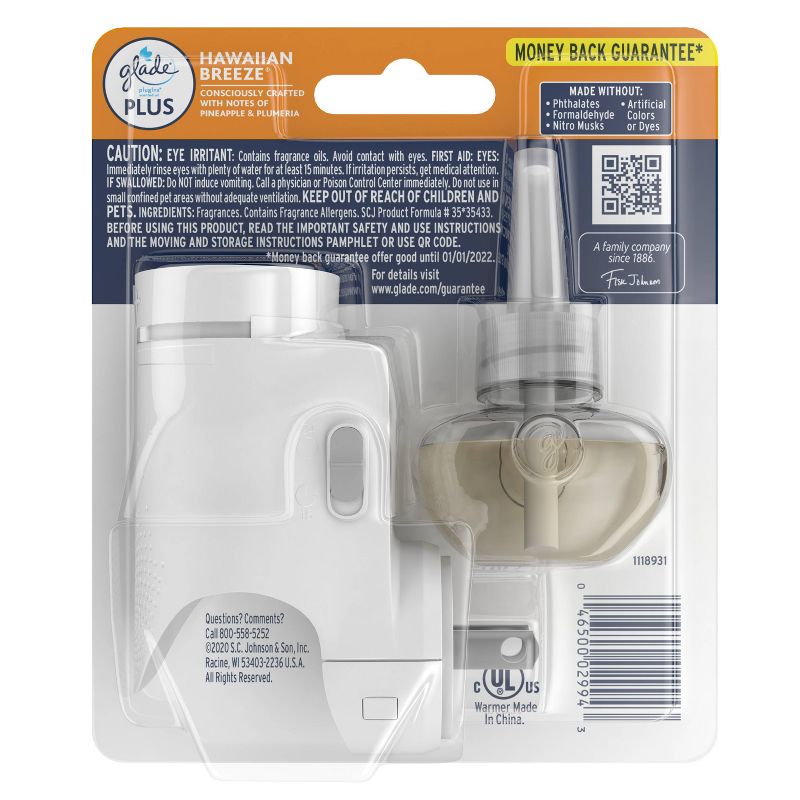 Glade Hawaiian Breeze PlugIns Plus Starter Kit - 0.67 fl oz